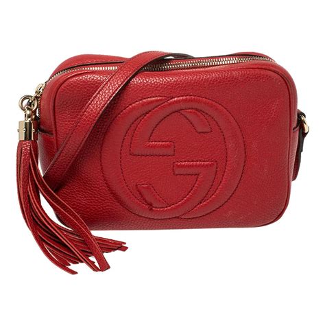 gucci red disco bag sale|Gucci soho disco discount.